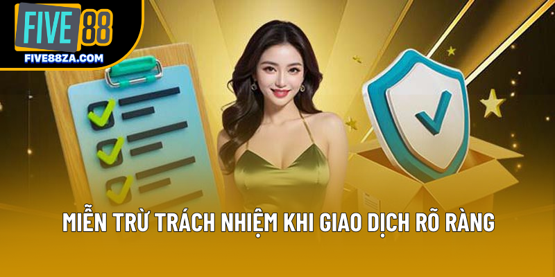 Miễn trừ trách nhiệm khi giao dịch rõ ràng Miễn trừ trách nhiệm khi giao dịch rõ ràng